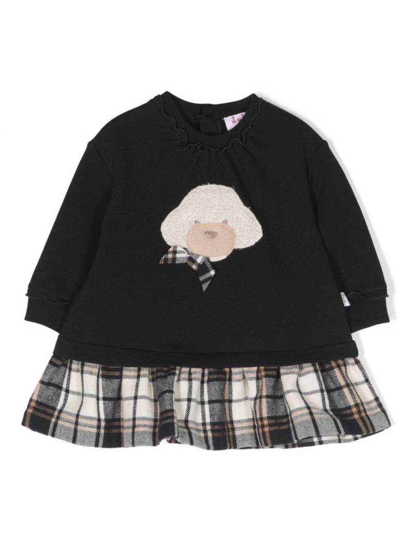 Il Gufo poodle tartan-check dress - Black von Il Gufo