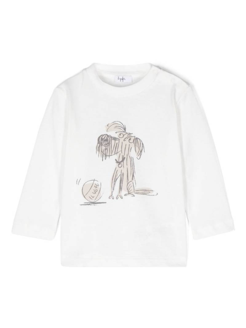 Il Gufo printed cotton T-shirt - White von Il Gufo