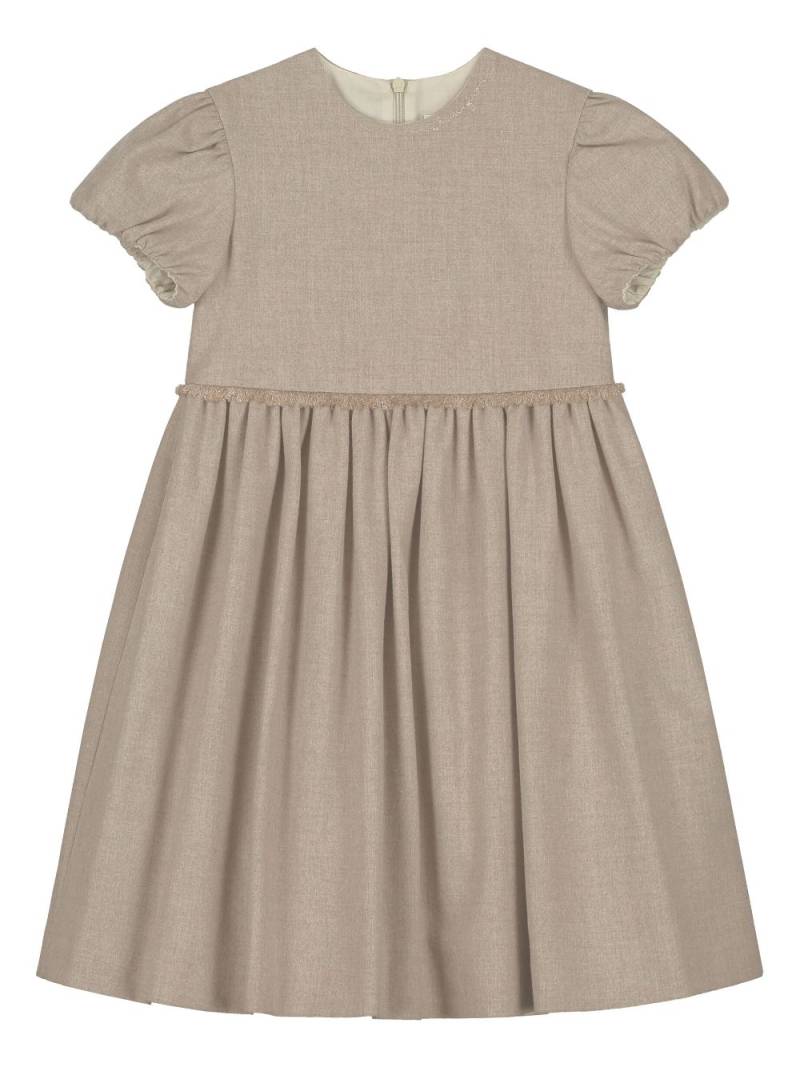 Il Gufo puff sleeves dress - Neutrals von Il Gufo