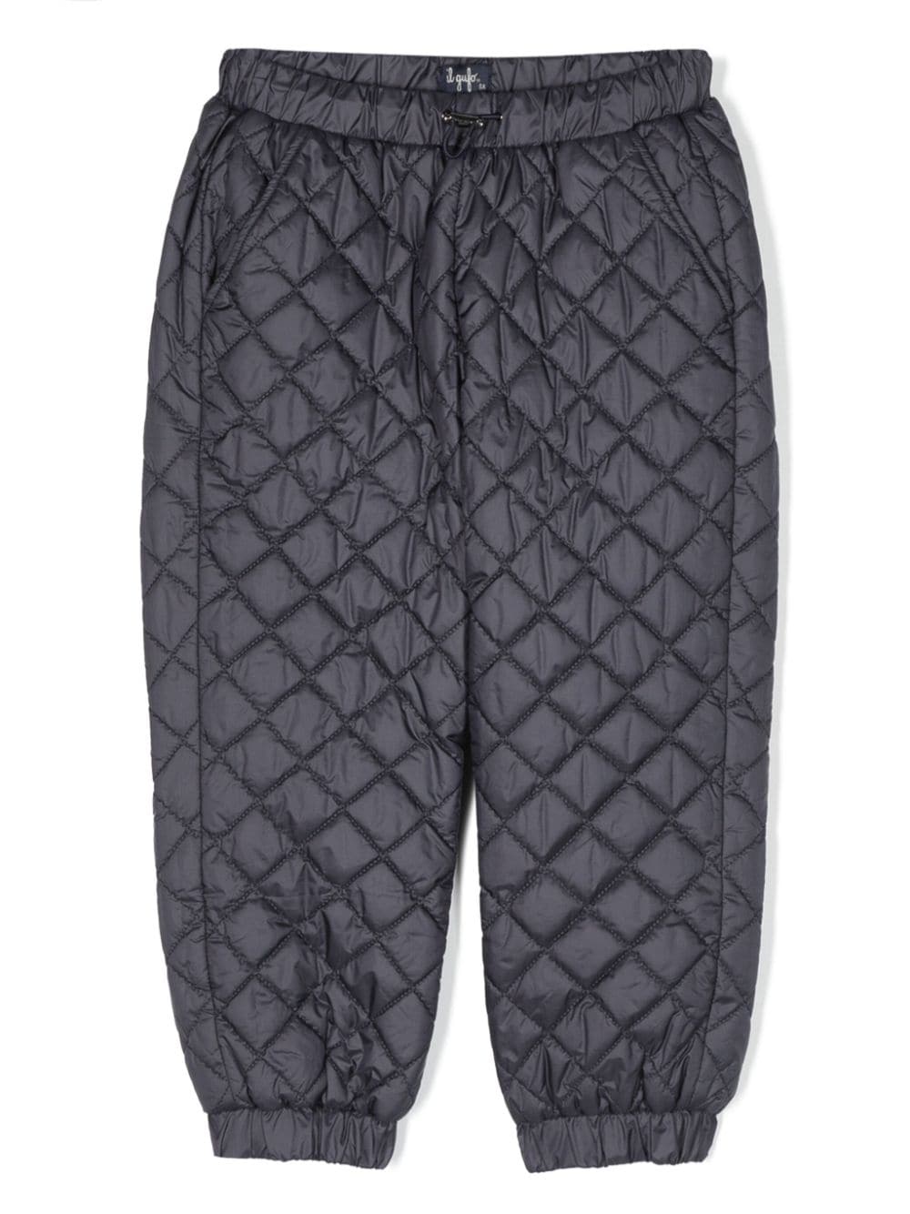 Il Gufo quilted drawstring-waist trousers - Blue von Il Gufo