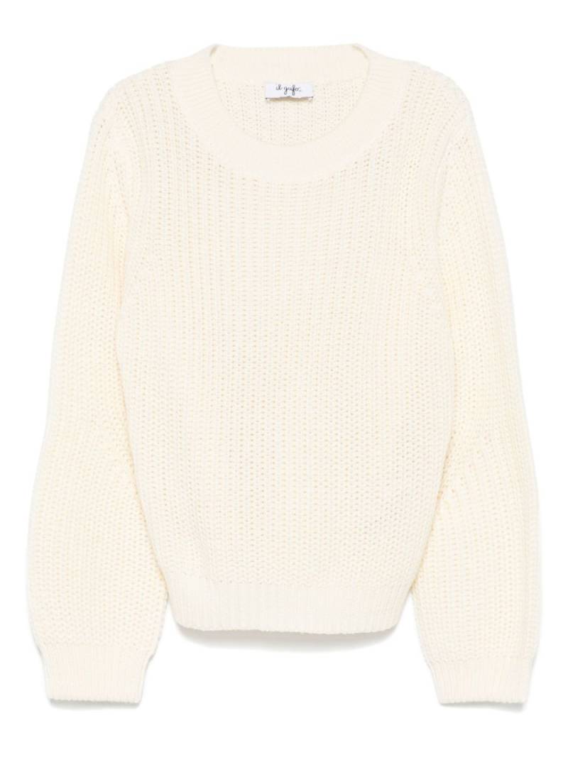 Il Gufo ribbed-knit sweater - White von Il Gufo