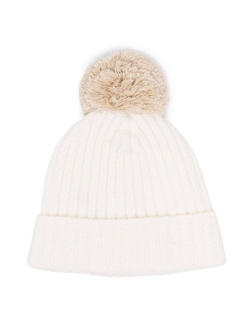 Il Gufo ribbed wool hat - Neutrals von Il Gufo