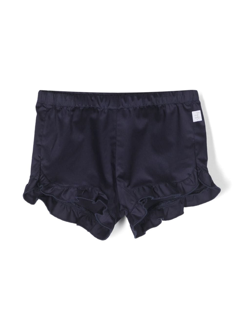 Il Gufo ruffle-trim elasticated shorts - Blue von Il Gufo
