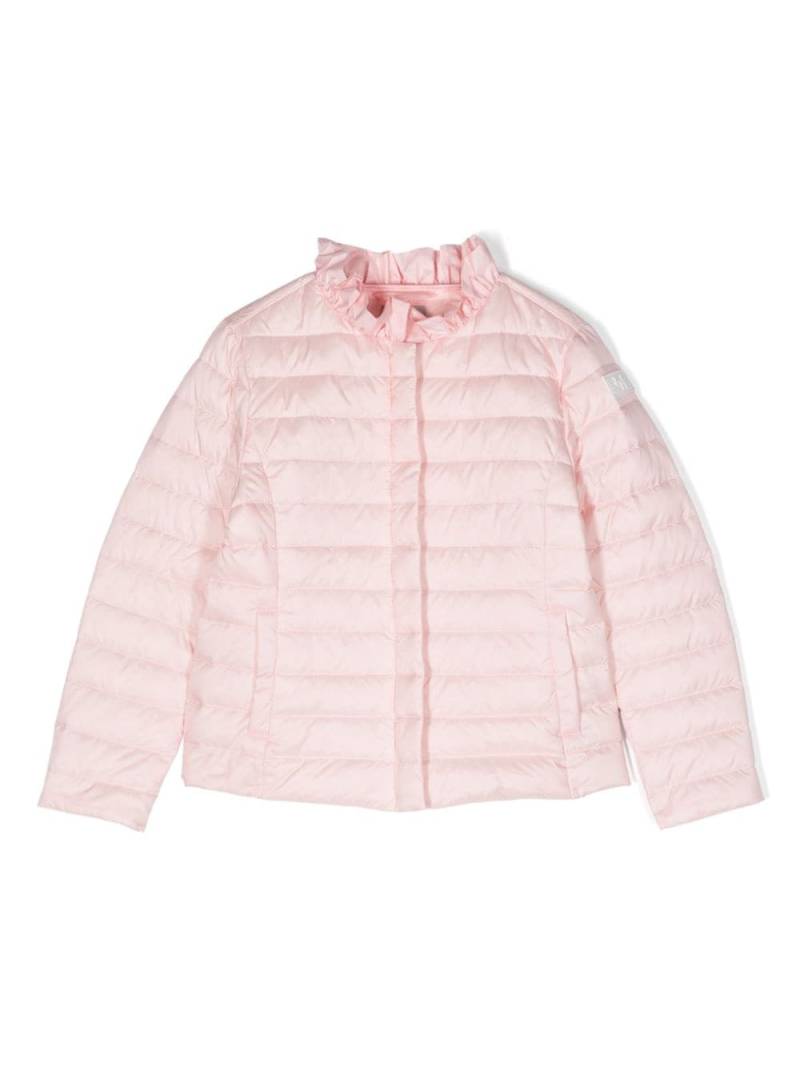 Il Gufo ruffled-neck quilted puffer jacket - Pink von Il Gufo