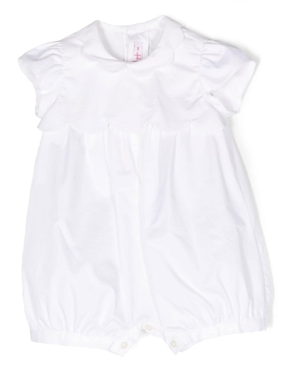 Il Gufo scallop-edge cotton shorties - White von Il Gufo