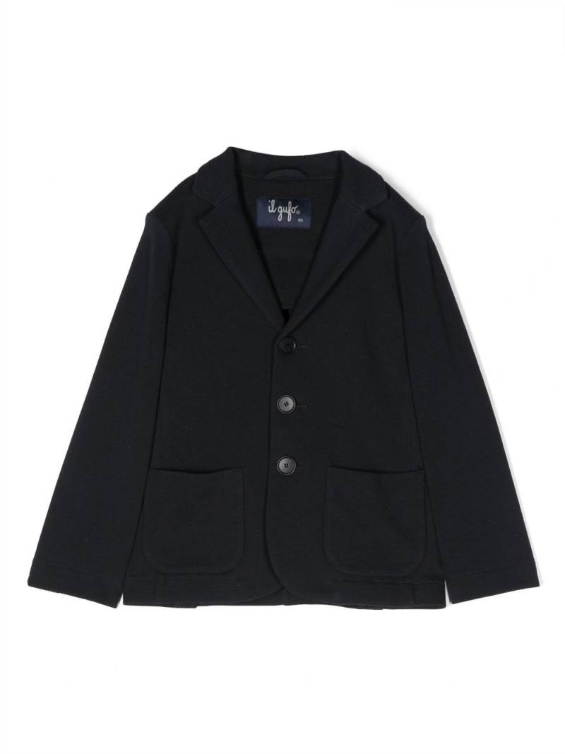 Il Gufo single-breasted cotton blazer - Blue von Il Gufo