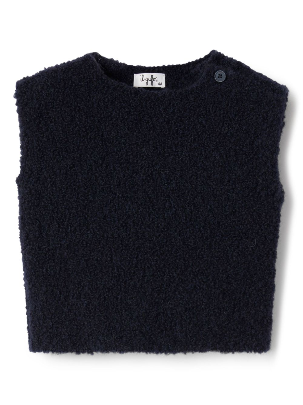 Il Gufo sleeveless knitted top - Blue von Il Gufo