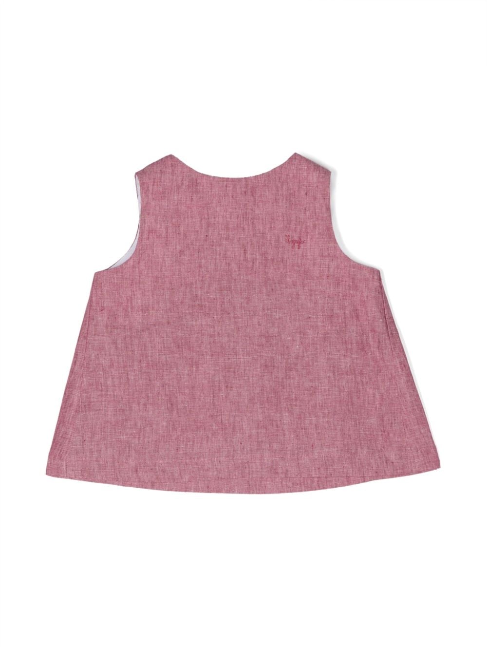 Il Gufo sleeveless linen top - Pink von Il Gufo