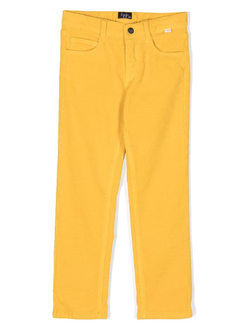 Il Gufo straight-leg corduroy trousers - Yellow von Il Gufo