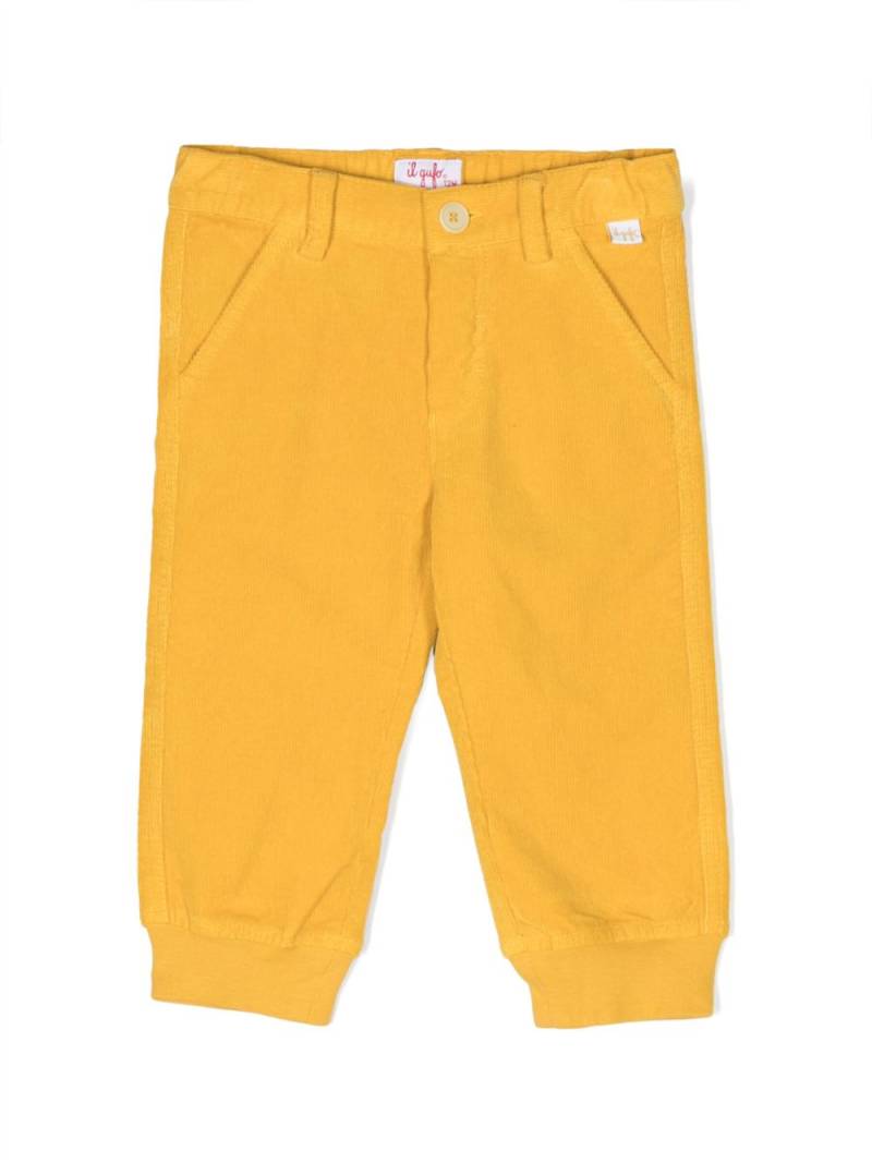 Il Gufo stretch-cotton corduroy trousers - Yellow von Il Gufo