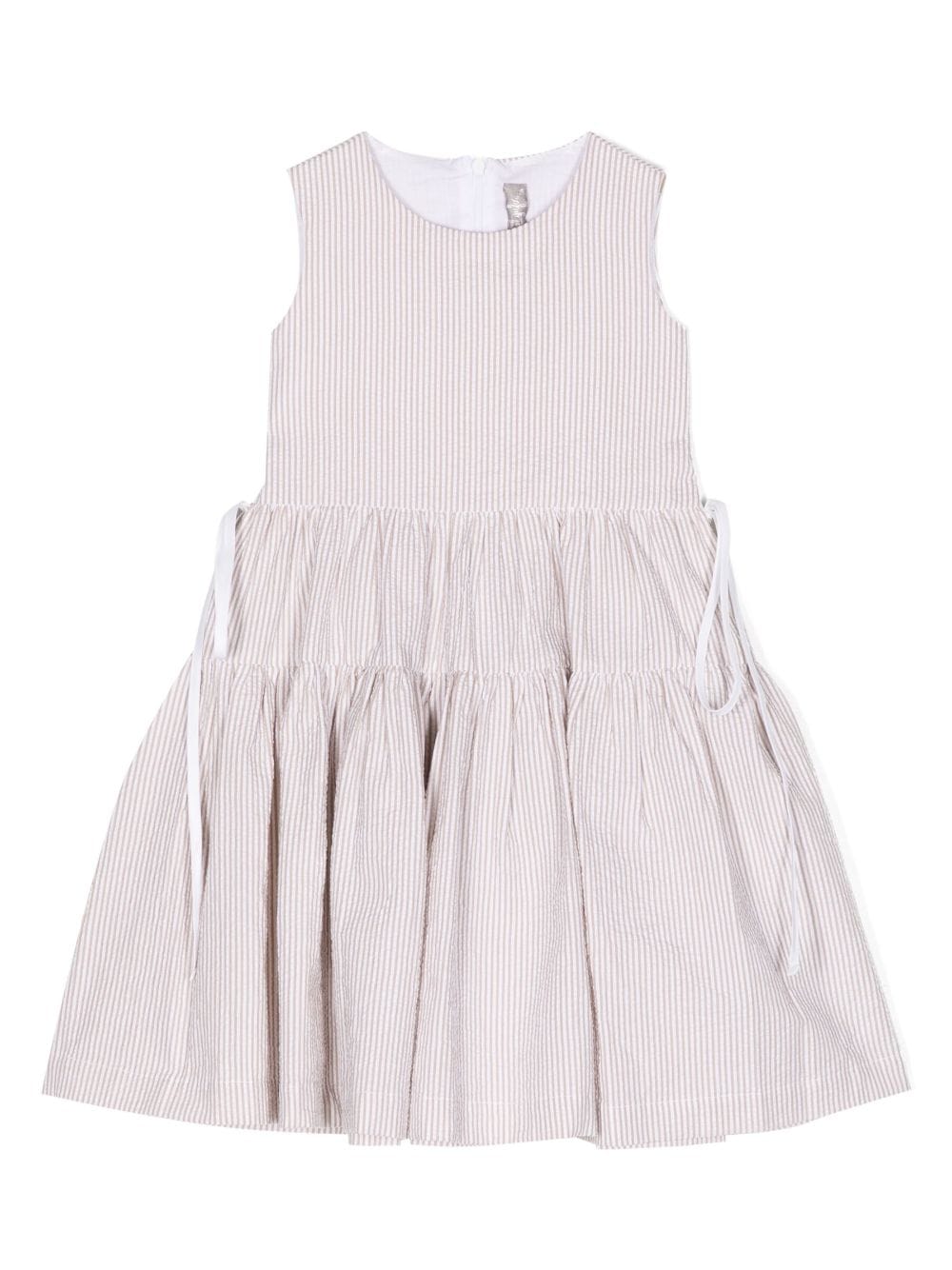 Il Gufo striped sleeveless dress - Brown von Il Gufo