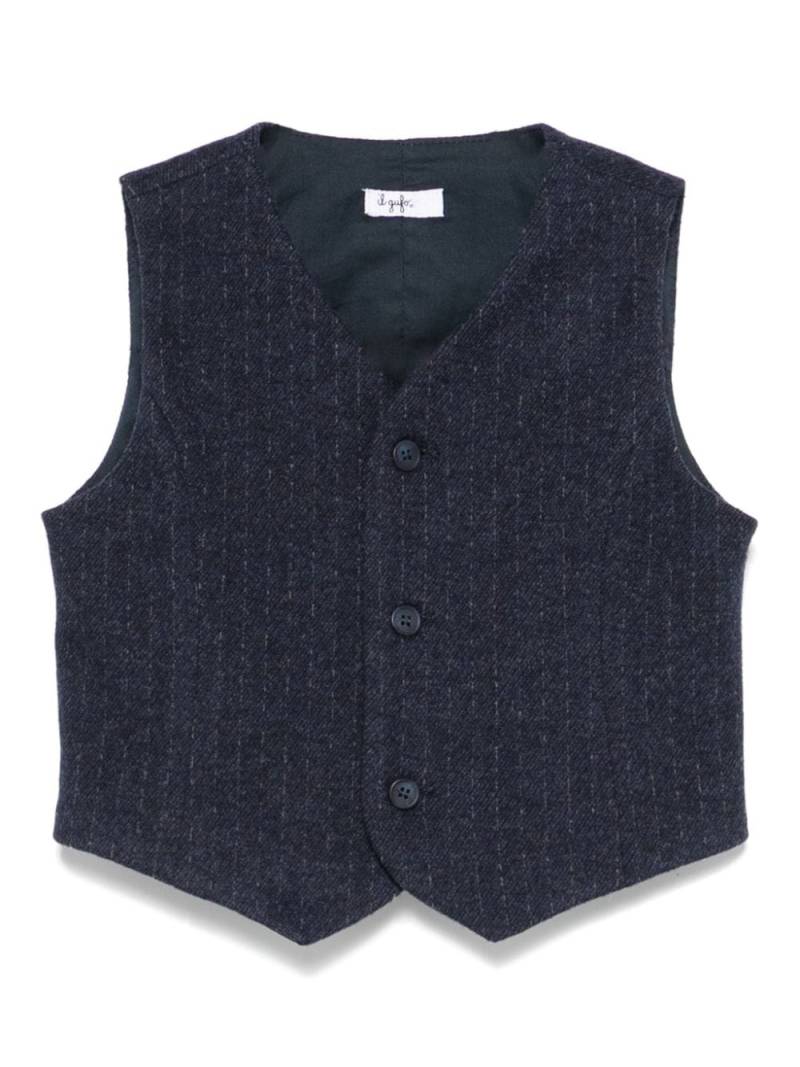 Il Gufo tailored vest - Blue von Il Gufo