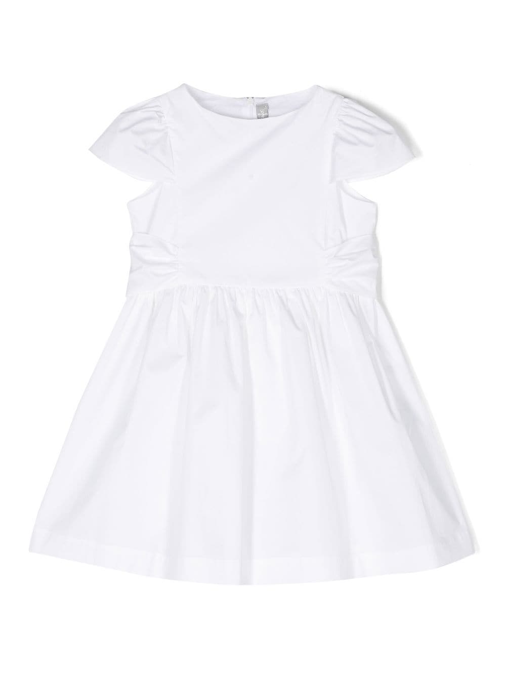 Il Gufo tie-fastening flared dress - White von Il Gufo