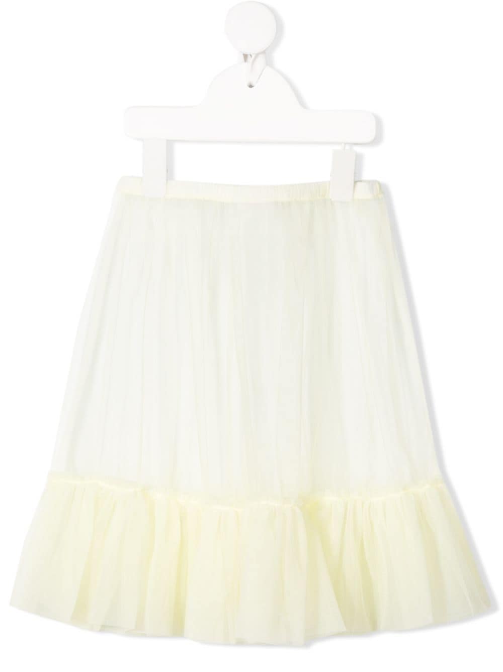 Il Gufo tiered tulle skirt - Yellow von Il Gufo