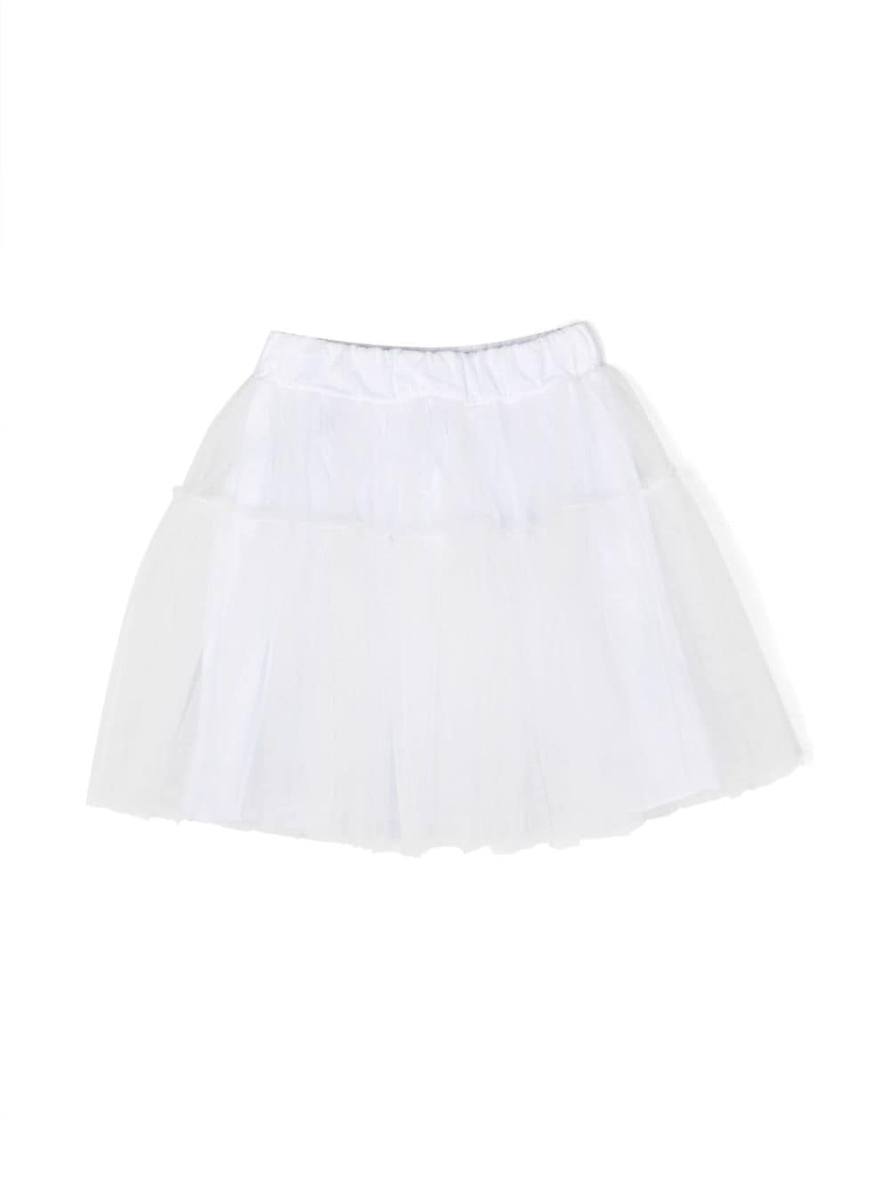 Il Gufo tulle-panel detail skirt - White von Il Gufo