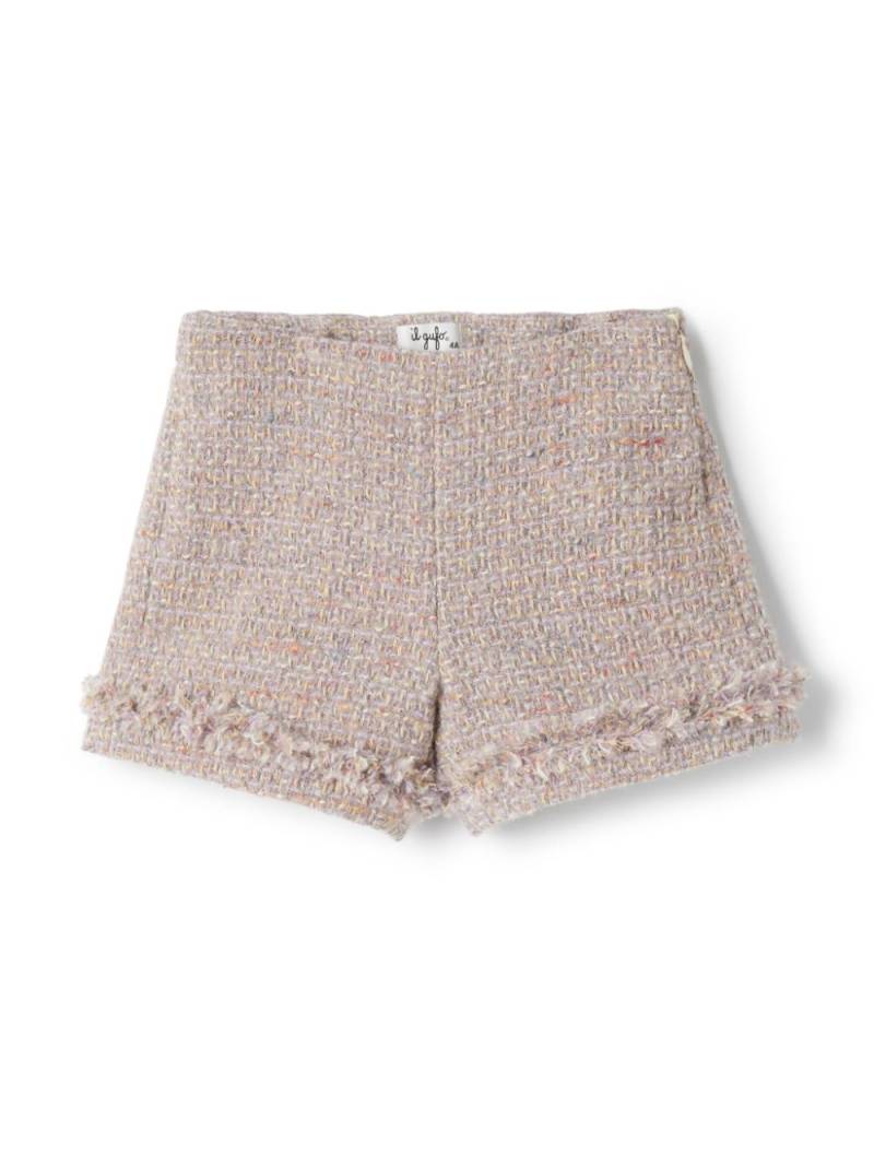 Il Gufo tweed shorts - Pink von Il Gufo