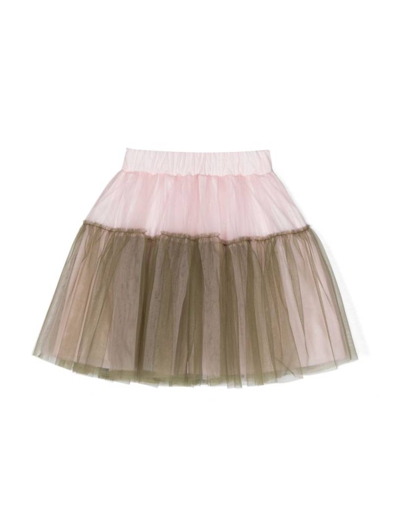 Il Gufo two-tone tulle skirt - Pink von Il Gufo