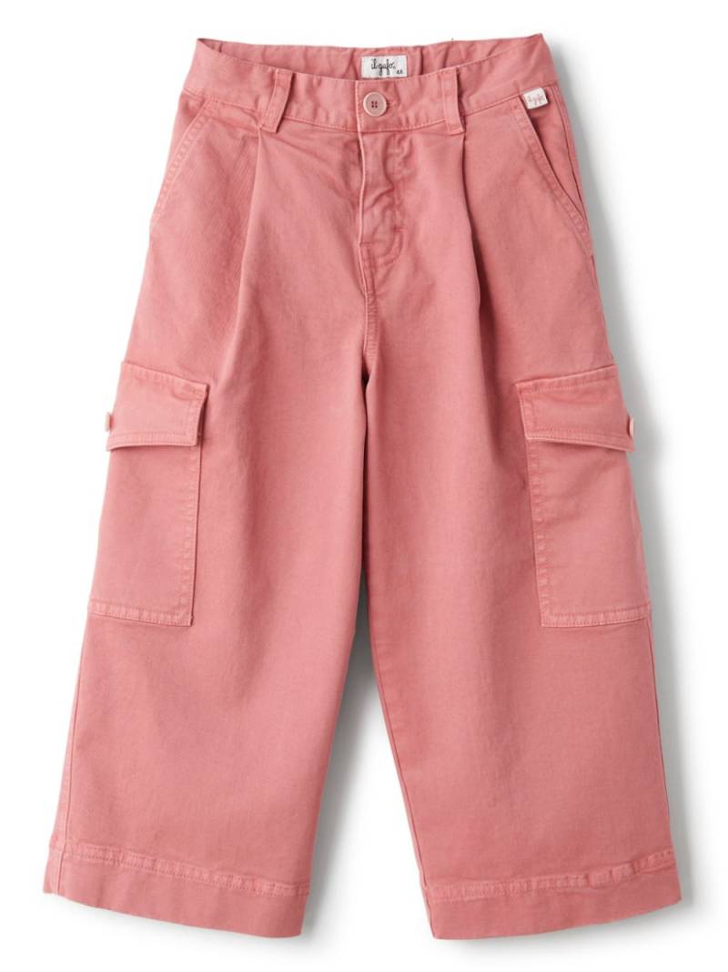 Il Gufo wide-leg cargo trousers - Pink von Il Gufo