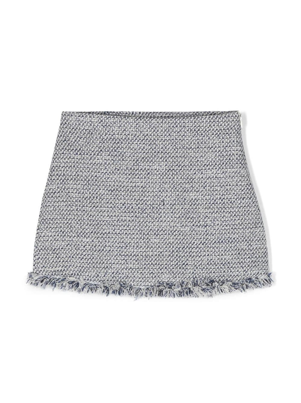 Il Gufo woven frayed-edge skirt - Neutrals von Il Gufo