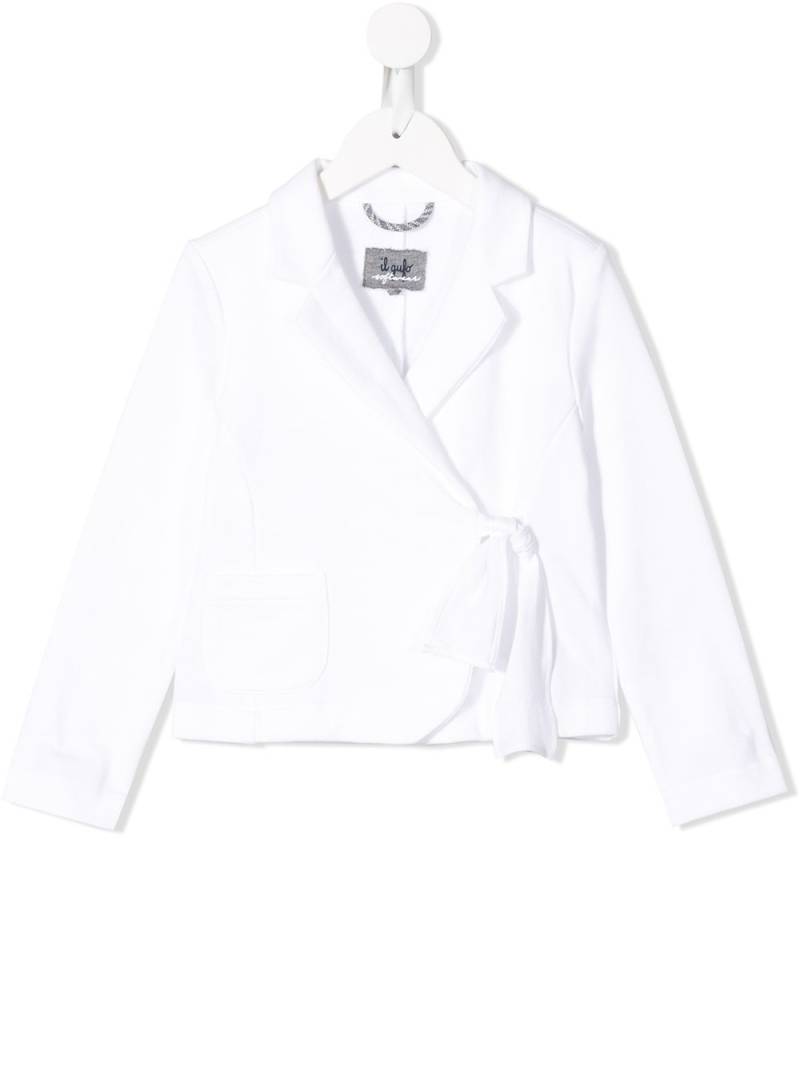 Il Gufo wrap-around blazer - White von Il Gufo