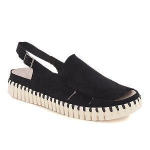 Ilse Jacobsen Damen Flache Sandalette Schwarz Ilse Jacobsen Damen Flache Sandalette Schwarz von Ilse Jacobsen