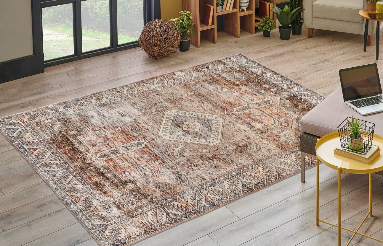 Kayoom Teppich »Ilian 600«, rechteckig, 11 mm Höhe, weicher gedruckter Kurzflor, Vintage Design, Wohnzimmer Kayoom Teppich »Ilian 600«, rechteckig, 11 mm Höhe, weicher gedruckter Kurzflor, Vintage Design, Wohnzimmer von Kayoom