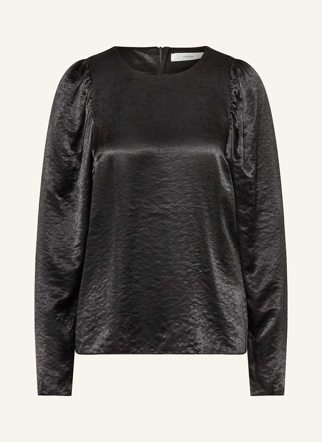 Inwear Blusenshirt Didraiw Aus Satin schwarz Inwear Blusenshirt Didraiw Aus Satin schwarz von InWear