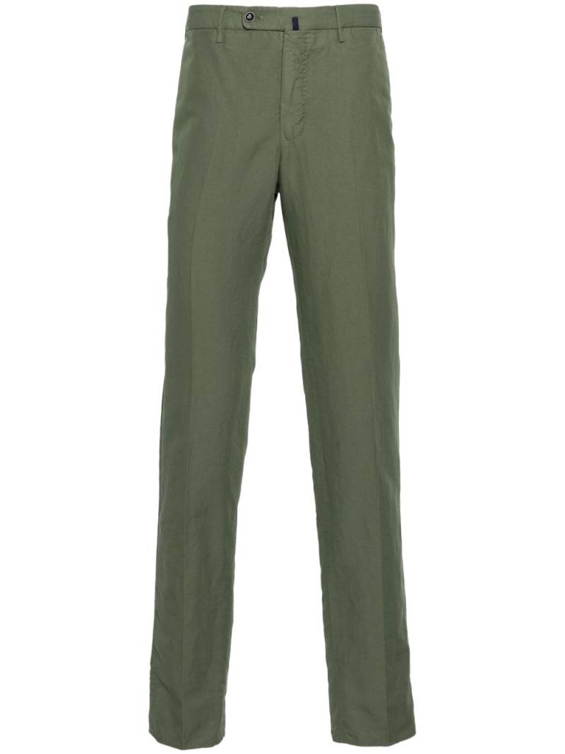 Incotex 39 linen-blend chino trousers - Green von Incotex