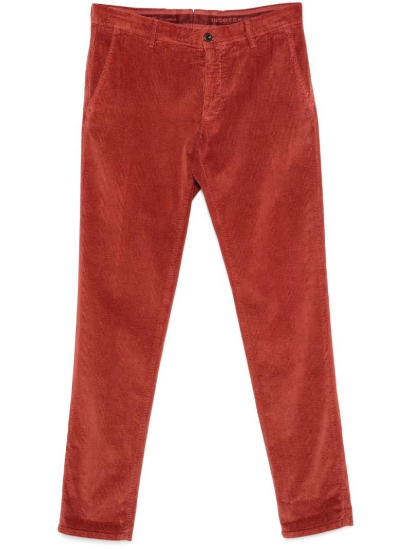 Incotex corduroy chinos - Red von Incotex