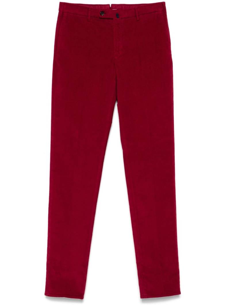 Incotex corduroy straight-leg trousers - Red von Incotex