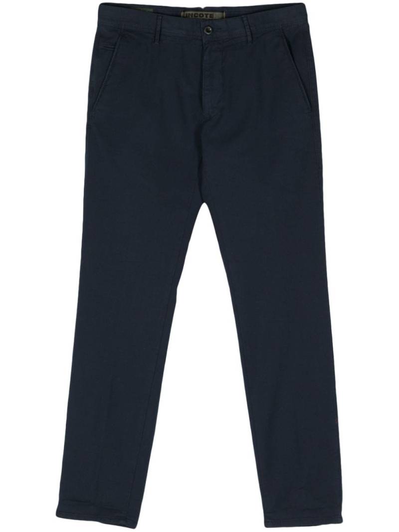 Incotex cropped chino trousers - Blue von Incotex