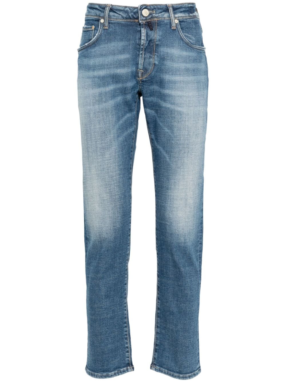 Incotex distressed slim-fit jeans - Blue von Incotex