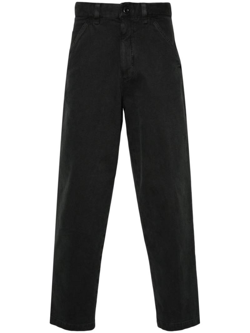 Incotex logo-embroidered trousers - Grey von Incotex