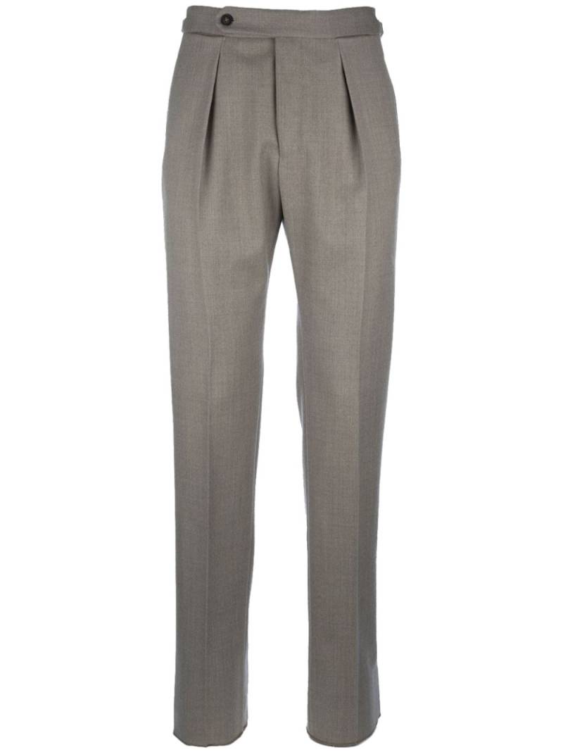 Incotex mélange-effect trousers - Grey von Incotex