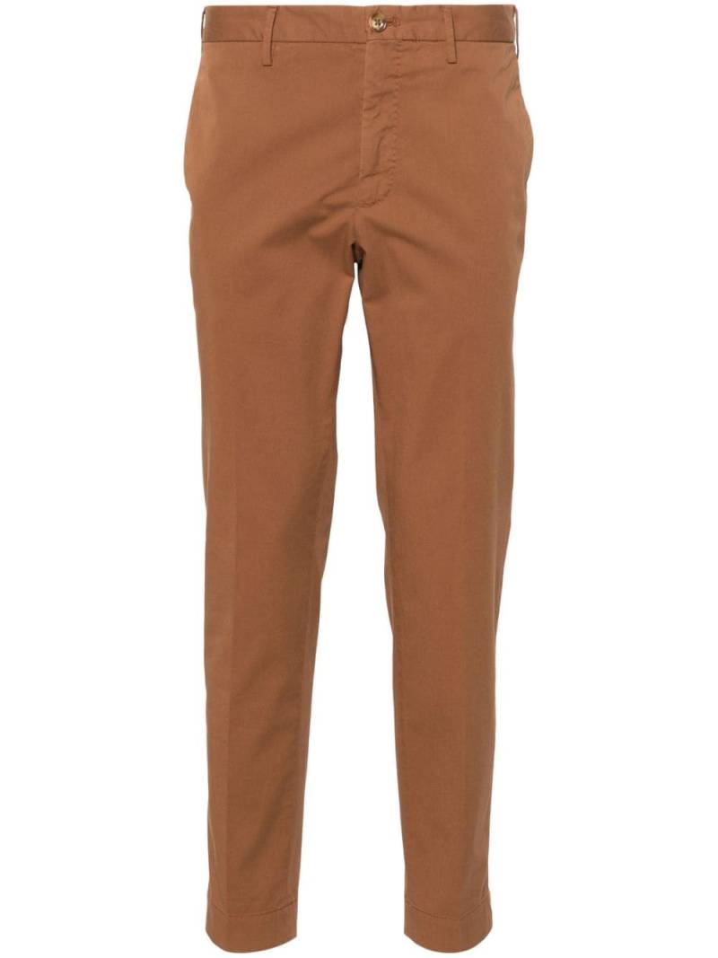 Incotex mid-rise chino trousers - Brown von Incotex