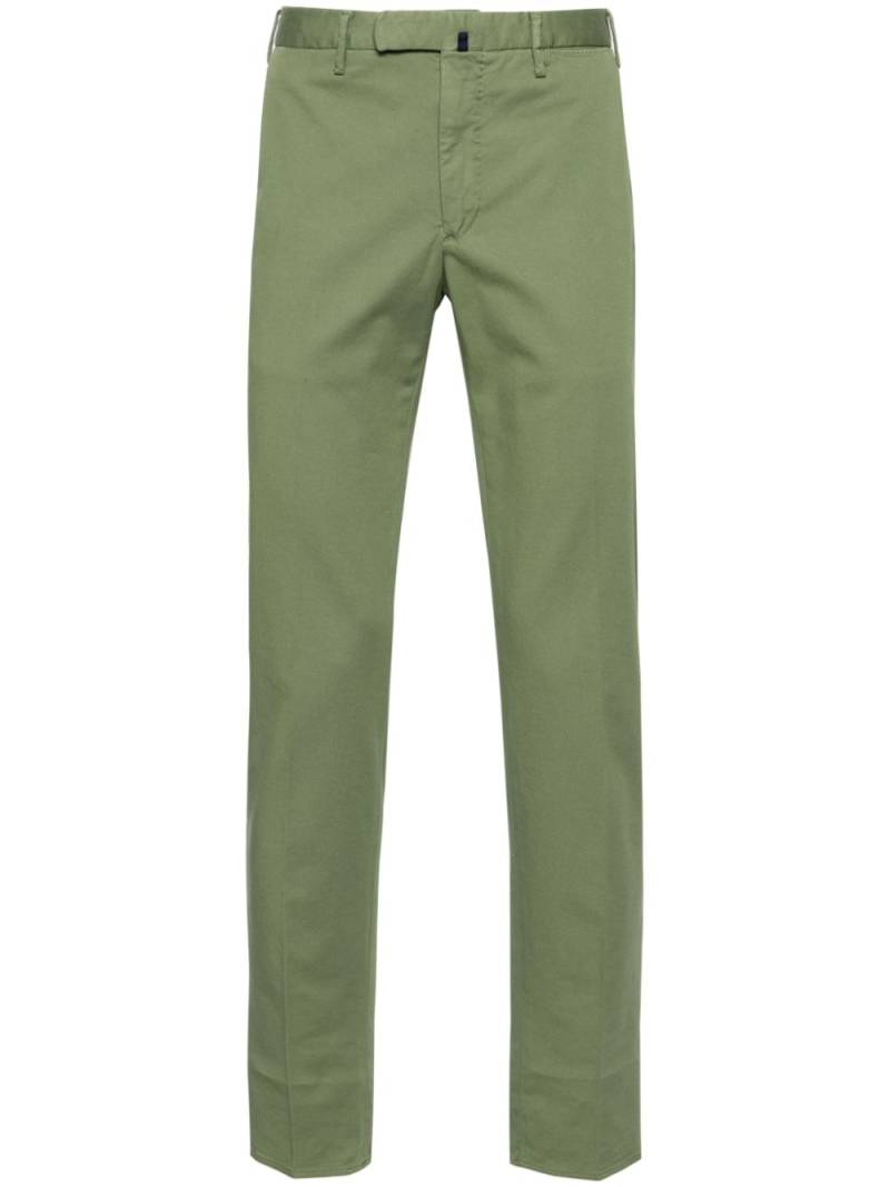 Incotex mid-rise chino trousers - Green von Incotex