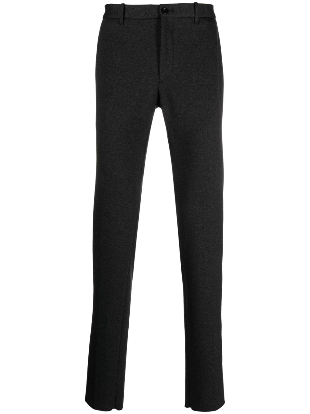 Incotex mid-rise slim-fit trousers - Black von Incotex