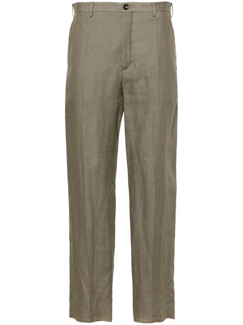 Incotex mid-rise tapered trousers - Neutrals von Incotex