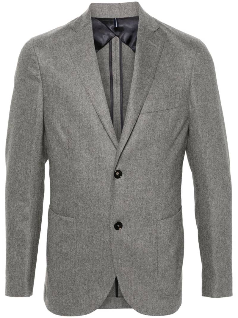 Incotex wool-cashmere flannel jacket - Grey von Incotex