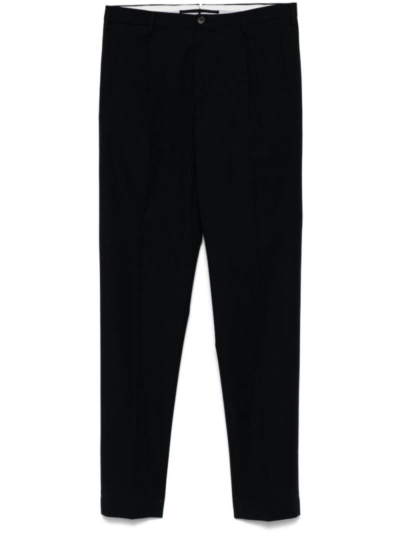 Incotex tapered-leg twill trousers - Blue von Incotex