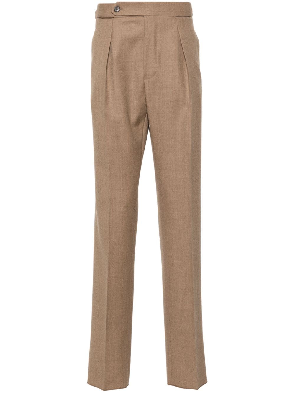 Incotex pleat detailing tailored trousers - Neutrals von Incotex