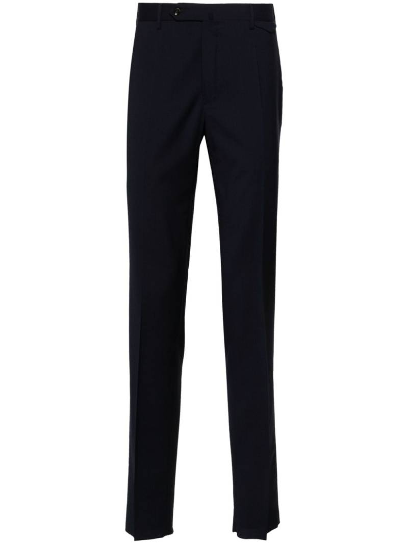 Incotex pleated virgin wool tailored trousers - Blue von Incotex