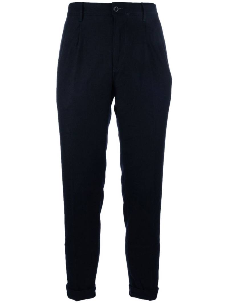 Incotex pressed-crease trousers - Black von Incotex