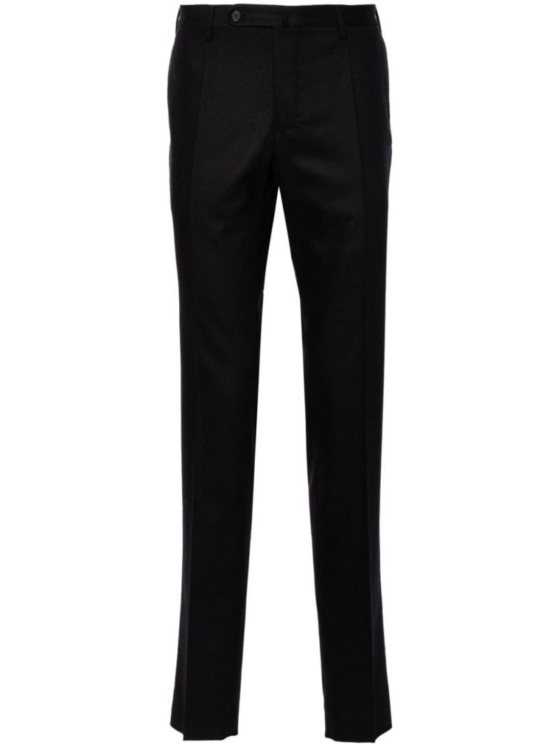 Incotex wool-cashmere flannel trousers - Blue von Incotex