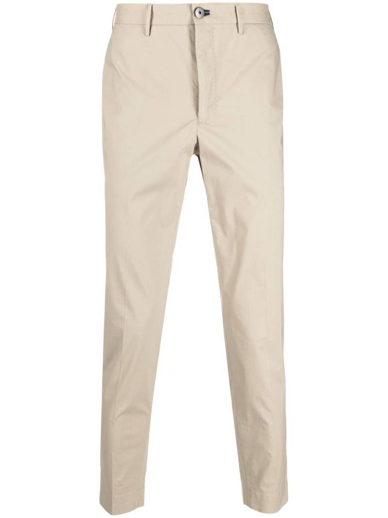 Incotex skinny-cut leg trousers - Neutrals von Incotex