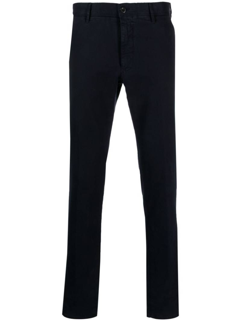 Incotex skinny-leg cotton trousers - Blue von Incotex