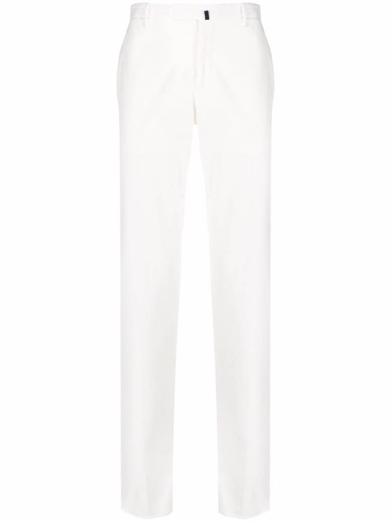 Incotex slim-cut cotton trousers - White von Incotex