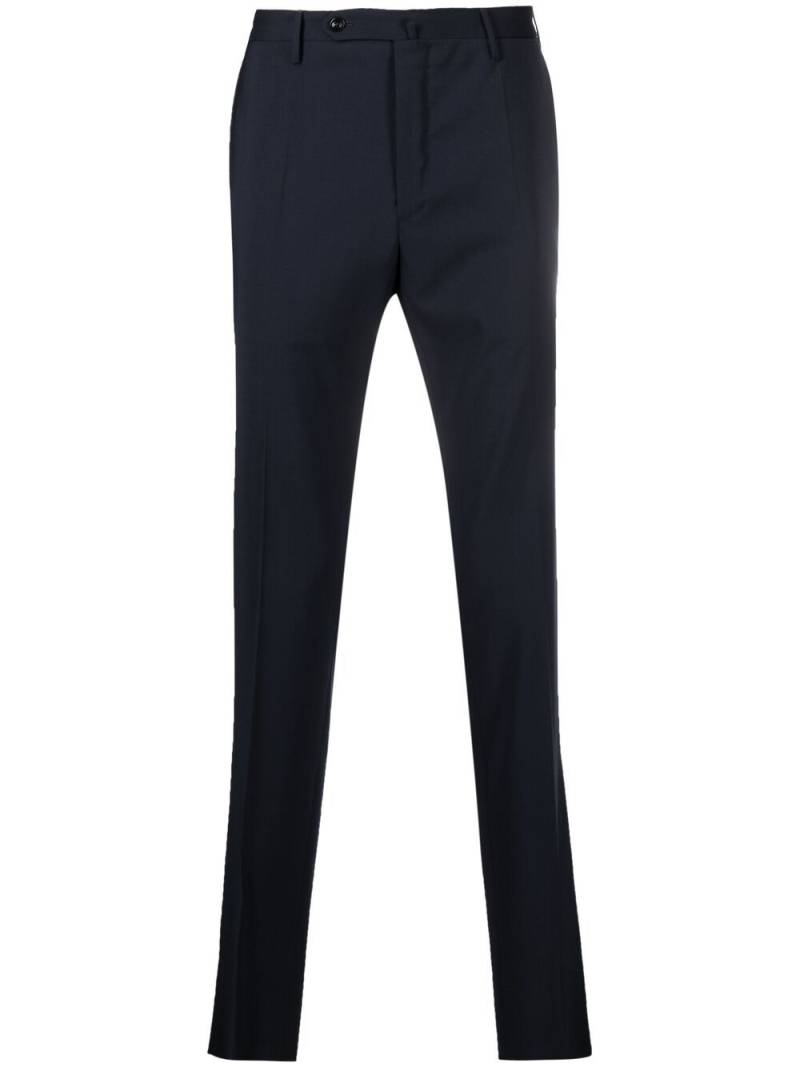 Incotex slim-cut virgin wool trousers - Blue von Incotex