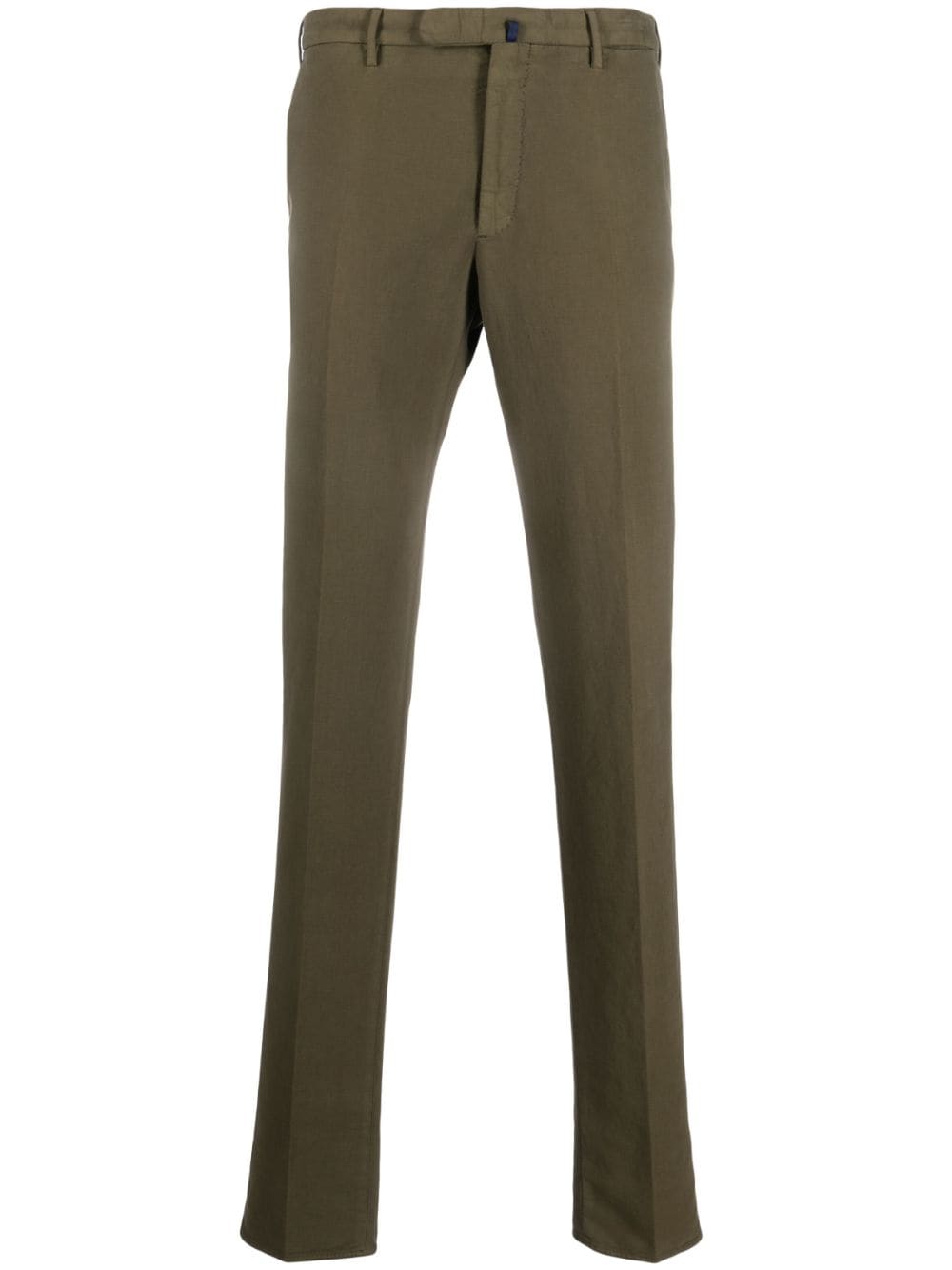 Incotex straight-leg cotton trousers - Green von Incotex