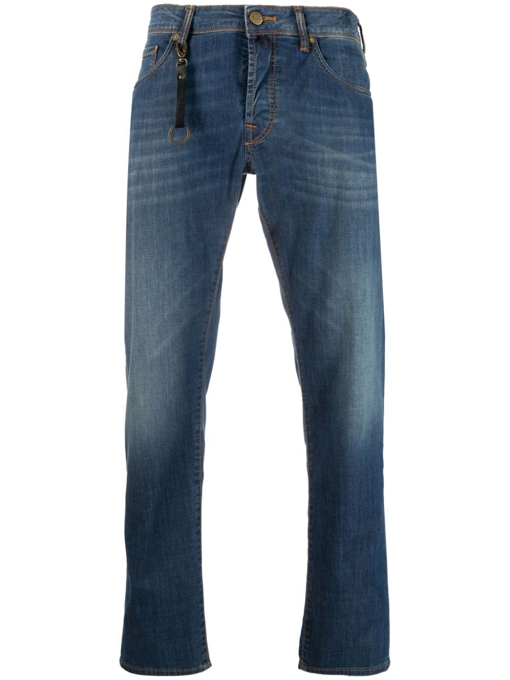 Incotex straight-leg cropped jeans - Blue von Incotex
